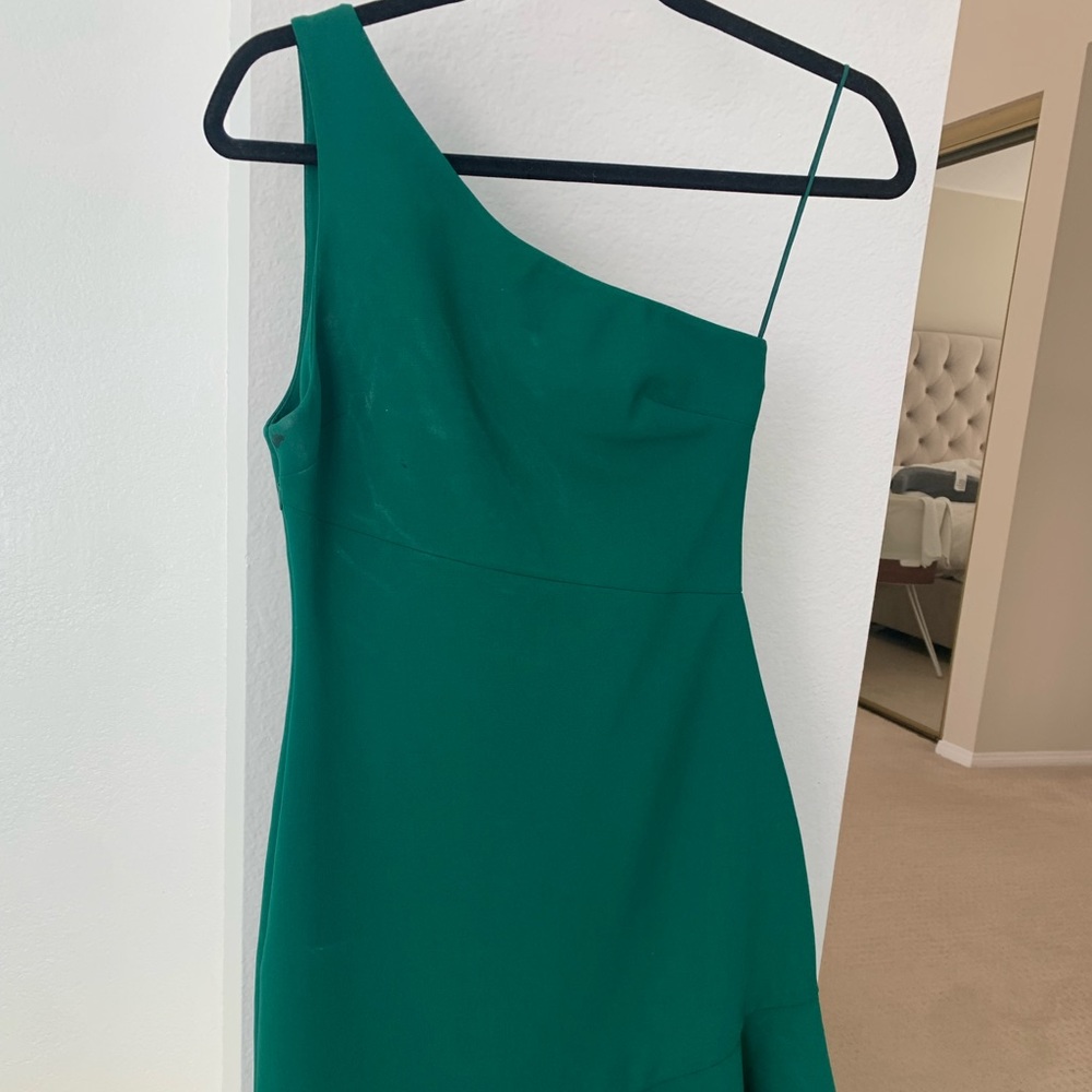 Cinq a Sept Asymmetrical One Shoulder Dress